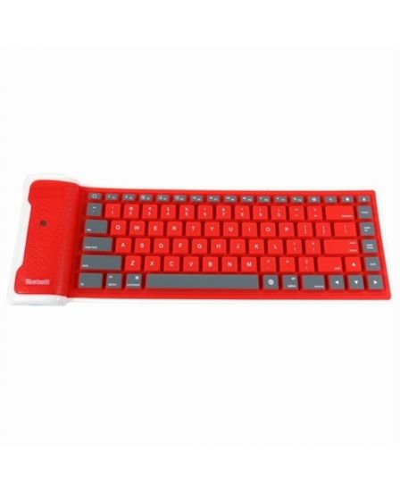Teclado Bluetooth de silicona flexible