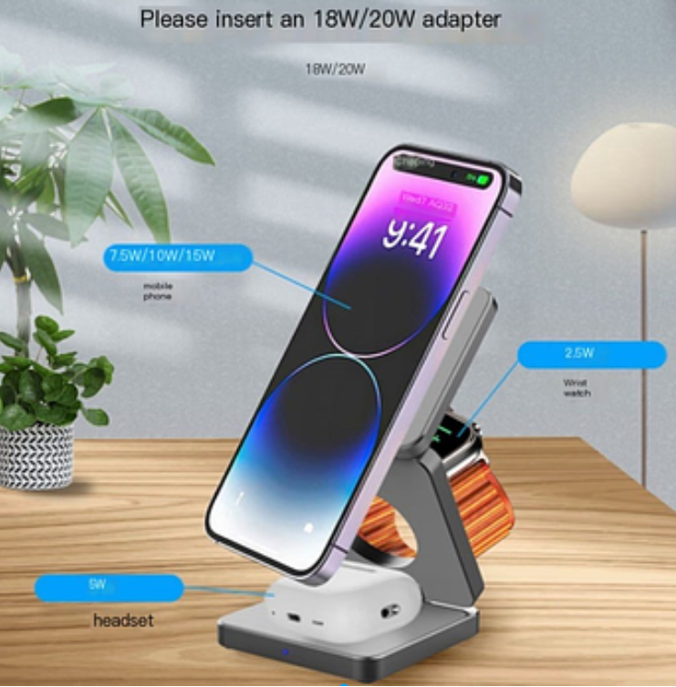 Multi-Device Foldable Charging Dock