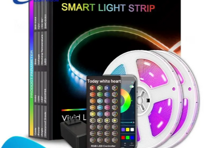 Tira de luz ambiental LED inteligente Bluetooth