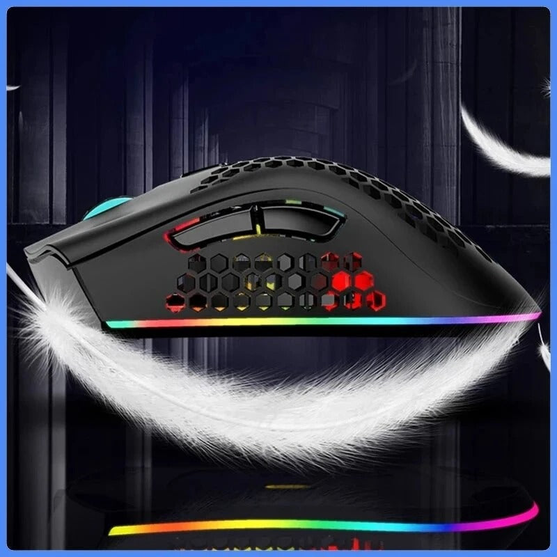 BM600 Wiederaufladbare Kabellose RGB Gaming-Maus für PC