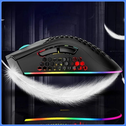 BM600 Wiederaufladbare Kabellose RGB Gaming-Maus für PC