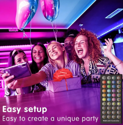 Tira de luz ambiental LED inteligente Bluetooth