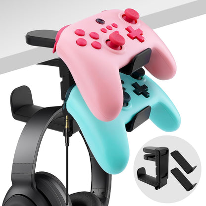 Bysimilai 3-in-1 PC Gaming Kopfhörer- und Controller-Halter