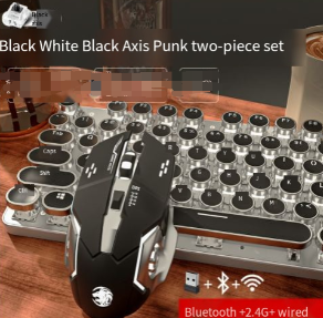 Bluetooth-Tastatur- und Maus-Set im Retro-Schreibmaschinen-Stil