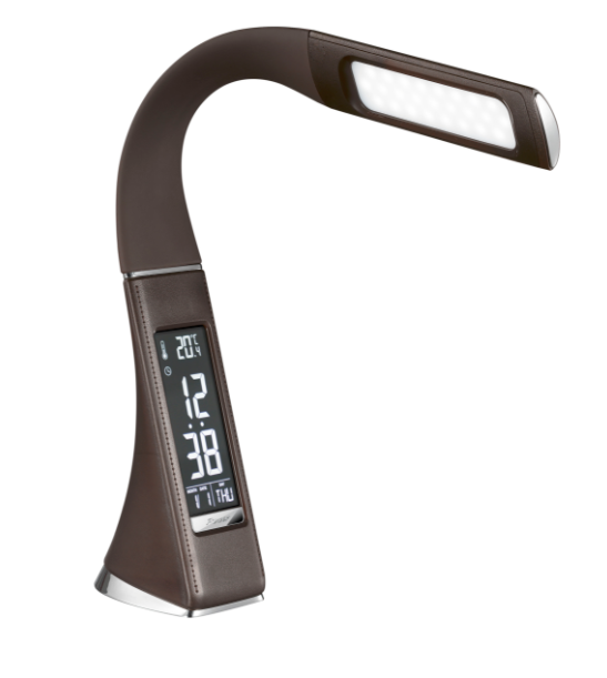 LED-Schreibtischlampe mit Kalenderanzeige und Augenschutz
