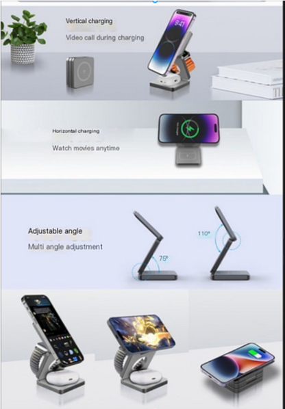 Multi-Device Foldable Charging Dock