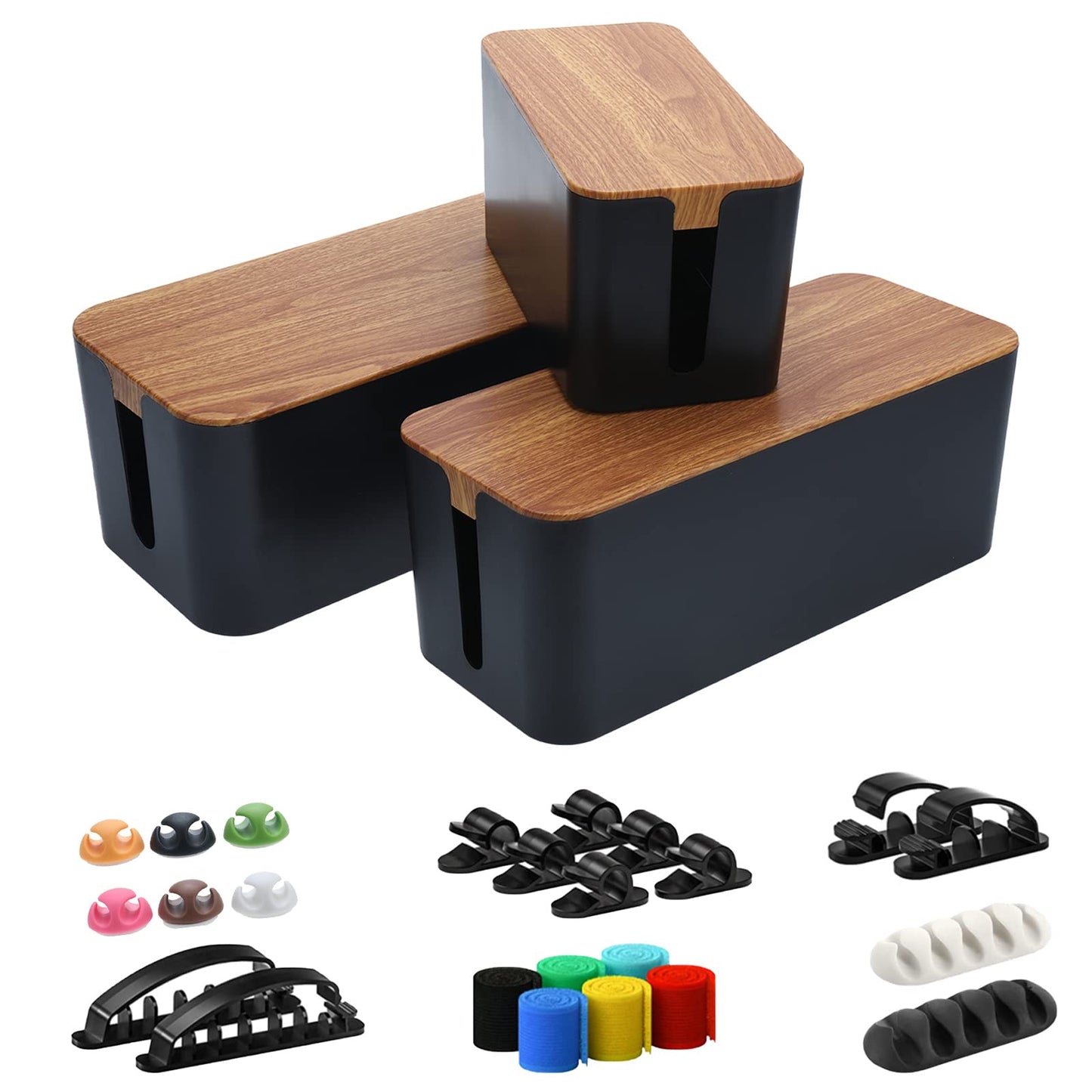 NORJIN cable organizer box set