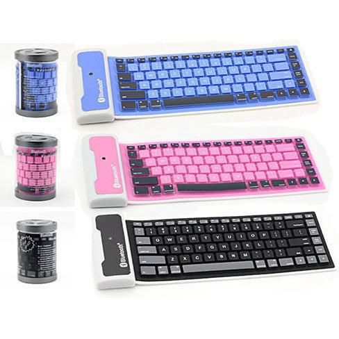 Teclado Bluetooth de silicona flexible