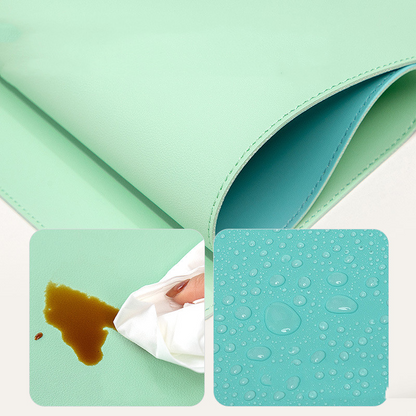 Wasserdichte Schreibtischunterlage/Mauspad aus Leder