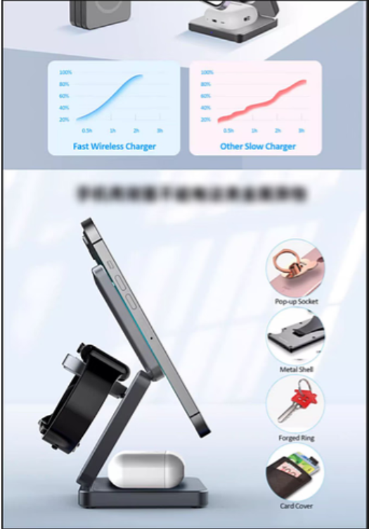Multi-Device Foldable Charging Dock